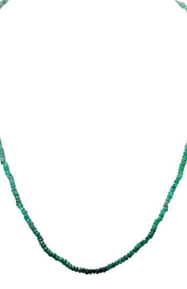 21″ Inches Emerald Gemstone Faceted Beaded Necklace NP-1408
