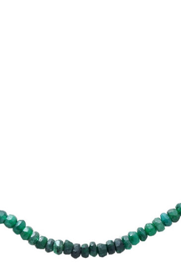 21″ Inches Emerald Gemstone Faceted Beaded Necklace NP-1408