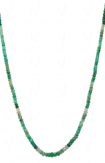 23″ Inches Emerald Gemstone Shaded Faceted Beaded Necklace NP-1409