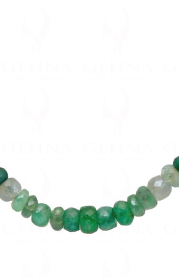 23″ Inches Emerald Gemstone Shaded Faceted Beaded Necklace NP-1409
