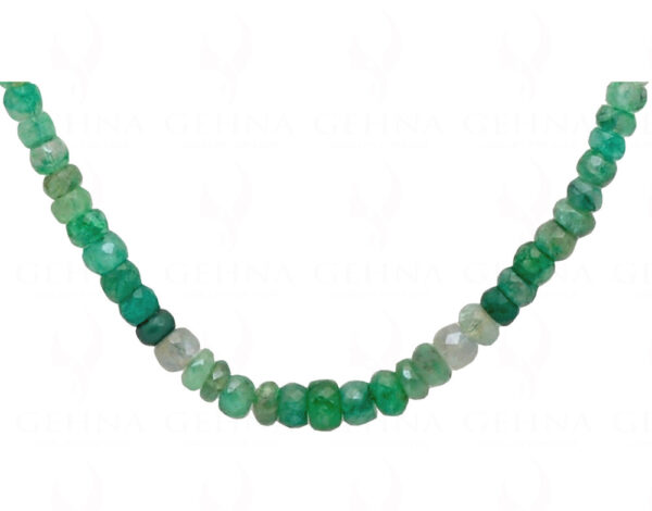 23" Inches Emerald Gemstone Shaded Faceted Beaded Necklace NP-1409