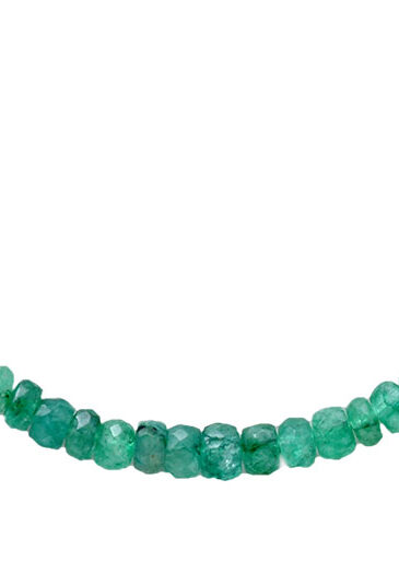 26″ Inches Emerald Gemstone Faceted Bead Necklace NP-1410