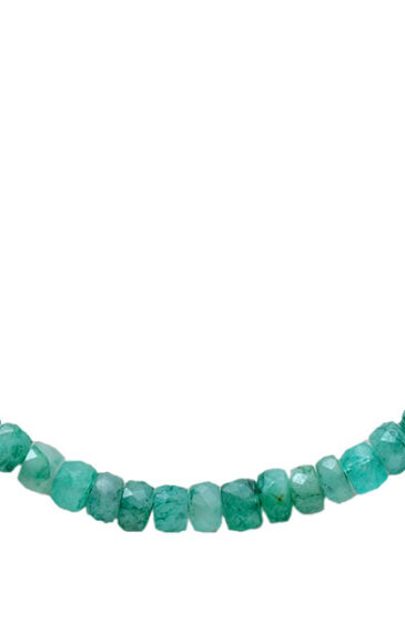 23″ Inches Emerald Gemstone Faceted Bead Necklace NP-1411