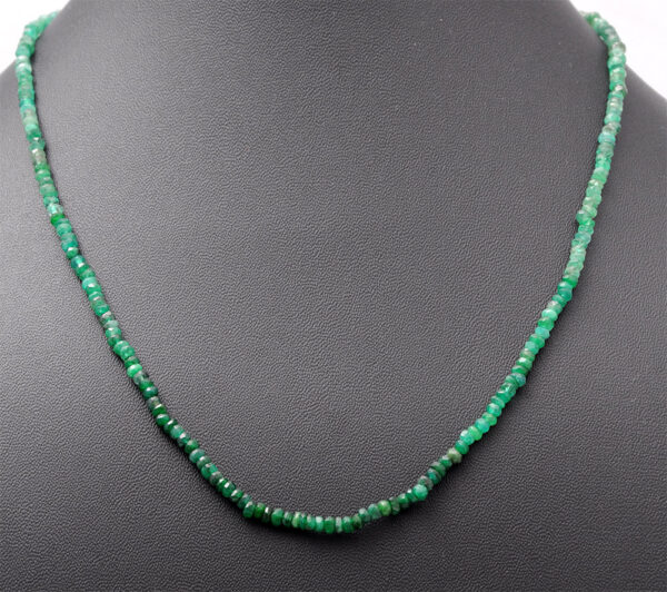 Emerald Gemstone Faceted Bead String NP-1412