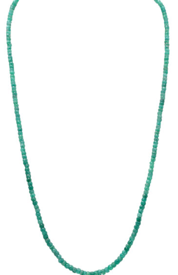 28″ Inches Emerald Gemstone Faceted Beaded Necklace NP-1413