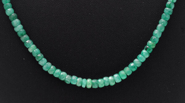 28" Inches Emerald Gemstone Faceted Beaded Necklace NP-1413