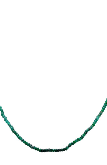 21″ Inches Emerald Gemstone Faceted Beaded Necklace NP-1415
