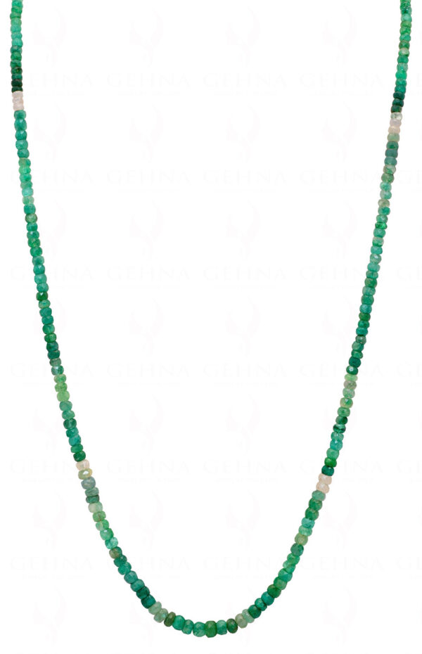 24" Inches Emerald Gemstone Shaded Beaded Necklace NP-1416