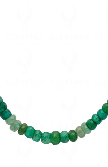 24″ Inches Emerald Gemstone Shaded Beaded Necklace NP-1416