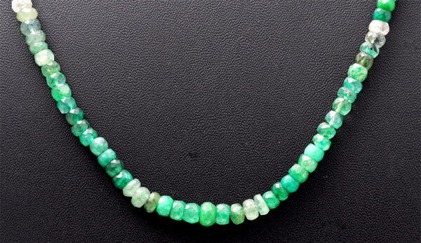 24" Inches Emerald Gemstone Shaded Beaded Necklace NP-1416