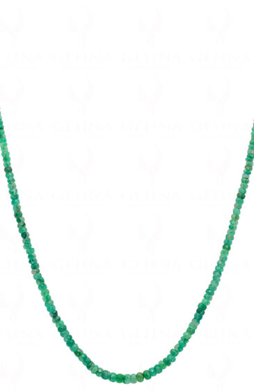 21″ Inches Emerald Gemstone Faceted Beaded Necklace NP-1417