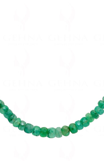 21″ Inches Emerald Gemstone Faceted Beaded Necklace NP-1417