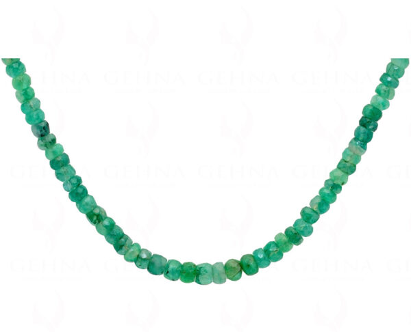 21" Inches Emerald Gemstone Faceted Beaded Necklace NP-1417