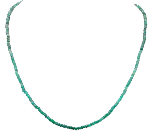 Emerald Gemstone Faceted Bead String NP-1418