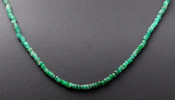 Emerald Gemstone Faceted Bead String NP-1418