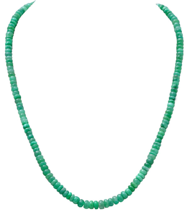 20" Inches Emerald Gemstone Beaded Necklace NP-1419