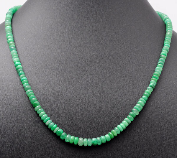 20" Inches Emerald Gemstone Beaded Necklace NP-1419