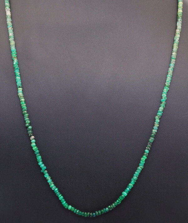 Emerald Gemstone Faceted Bead Strand NP-1420