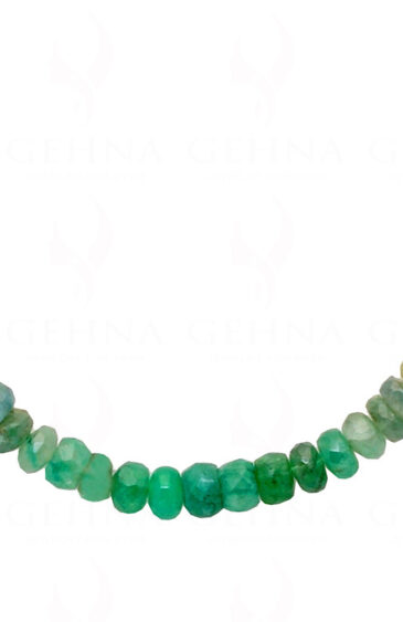 Emerald Gemstone Faceted Bead Necklace NP-1421
