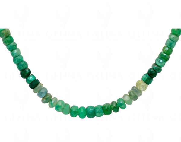 Emerald Gemstone Faceted Bead Necklace NP-1421