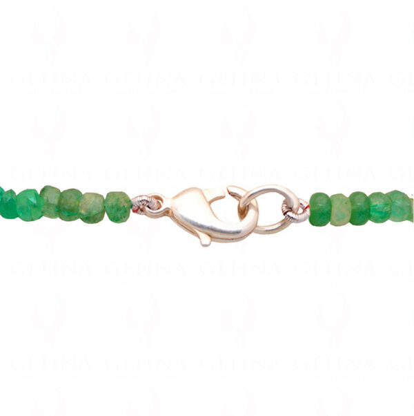 Emerald Gemstone Faceted Bead Necklace NP-1421