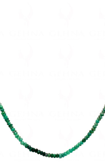 Emerald Gemstone Faceted Bead Necklace NP-1422