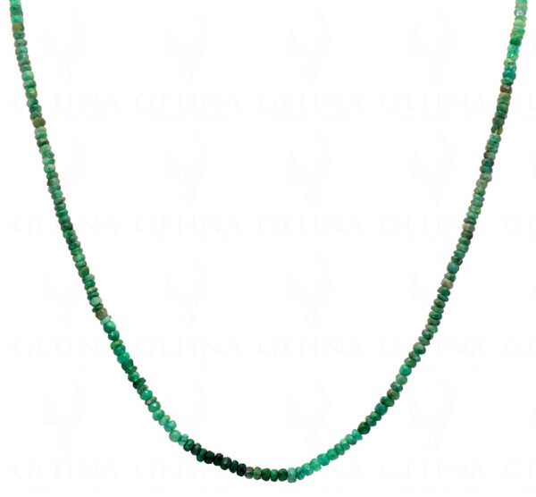 Emerald Gemstone Faceted Bead Necklace NP-1422