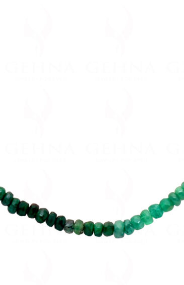 Emerald Gemstone Faceted Bead Necklace NP-1422