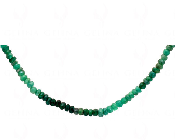 Emerald Gemstone Faceted Bead Necklace NP-1422