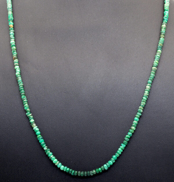 Emerald Gemstone Faceted Bead Necklace NP-1422