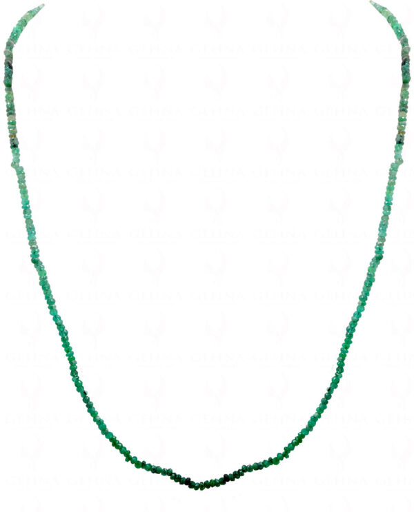 18" Inches Emerald Faceted Bead Necklace NP-1424