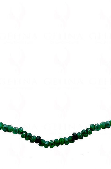 18″ Inches Emerald Faceted Bead Necklace NP-1424