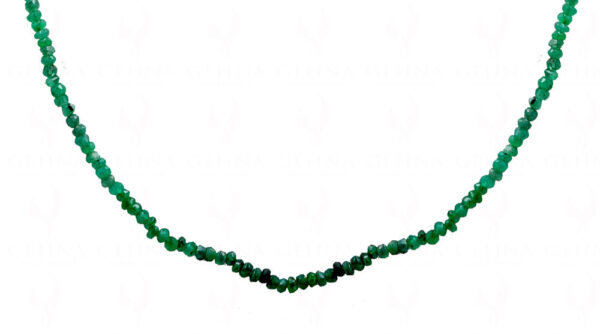 18" Inches Emerald Faceted Bead Necklace NP-1424