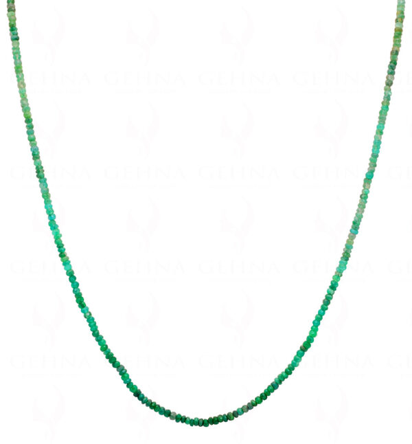 19" Inches Emerald Faceted Bead Necklace NP-1426