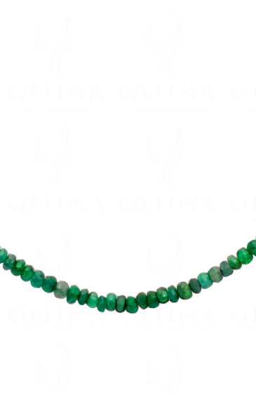 19″ Inches Emerald Faceted Bead Necklace NP-1426