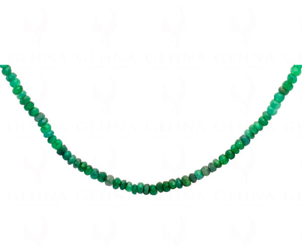 19" Inches Emerald Faceted Bead Necklace NP-1426