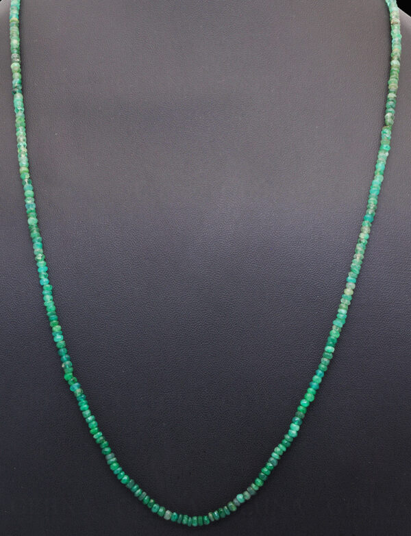 19" Inches Emerald Faceted Bead Necklace NP-1426