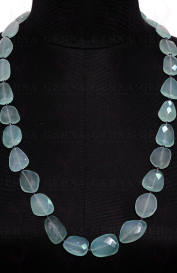 Amethyst & Aquamarine Gemstone Bead necklace NS-1428