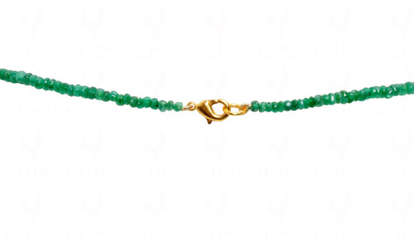 Emerald Faceted Bead String With Pendant NP-1433