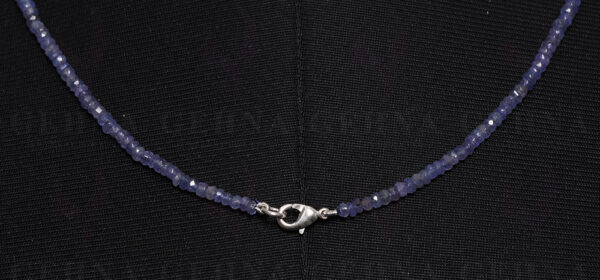 Tanzanite Gemstone Faceted Bead Necklace NS-1436