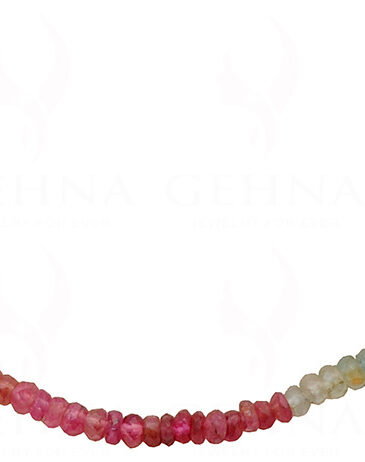 Multi tourmaline Gemstone Faceted Bead Necklace NS-1438