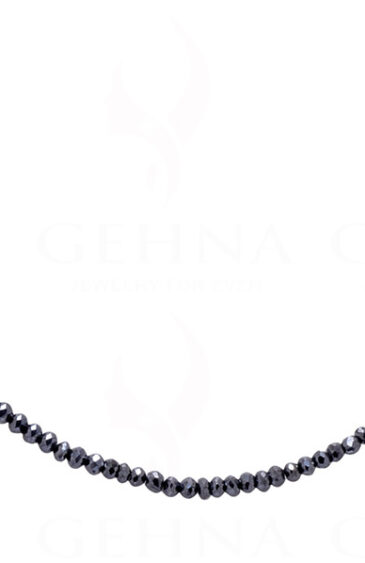 Natural Black Diamond Bead Necklace NP-1440