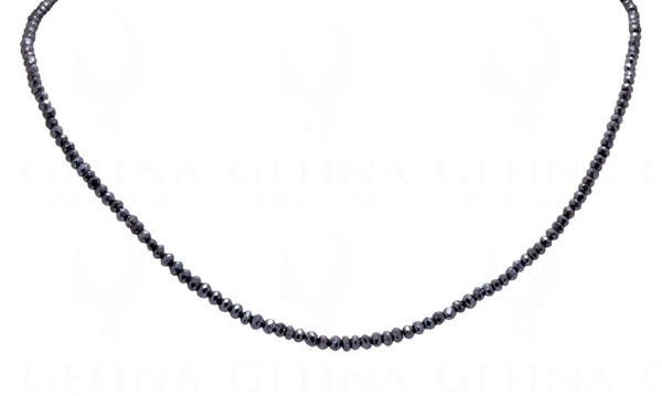 Natural Black Diamond Bead Necklace NP-1440