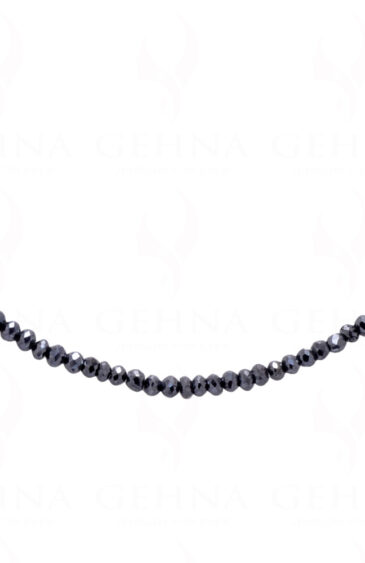 Natural Black Diamond Bead Necklace NP-1440