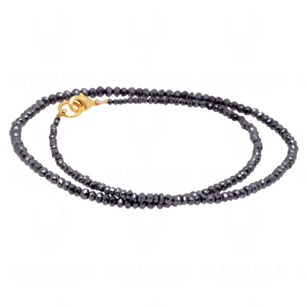 Natural Black Diamond Bead Necklace NP-1440