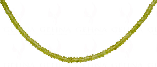 Peridot Gemstone faceted Bead Necklace NS-1441