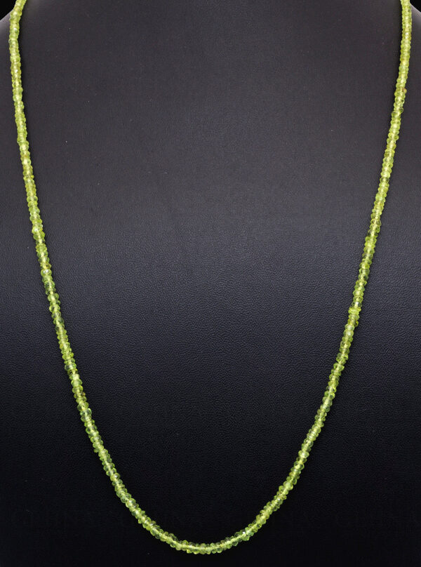 Peridot Gemstone faceted Bead Necklace NS-1441