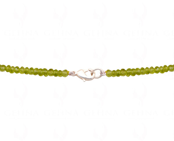 Peridot Gemstone faceted Bead Necklace NS-1441