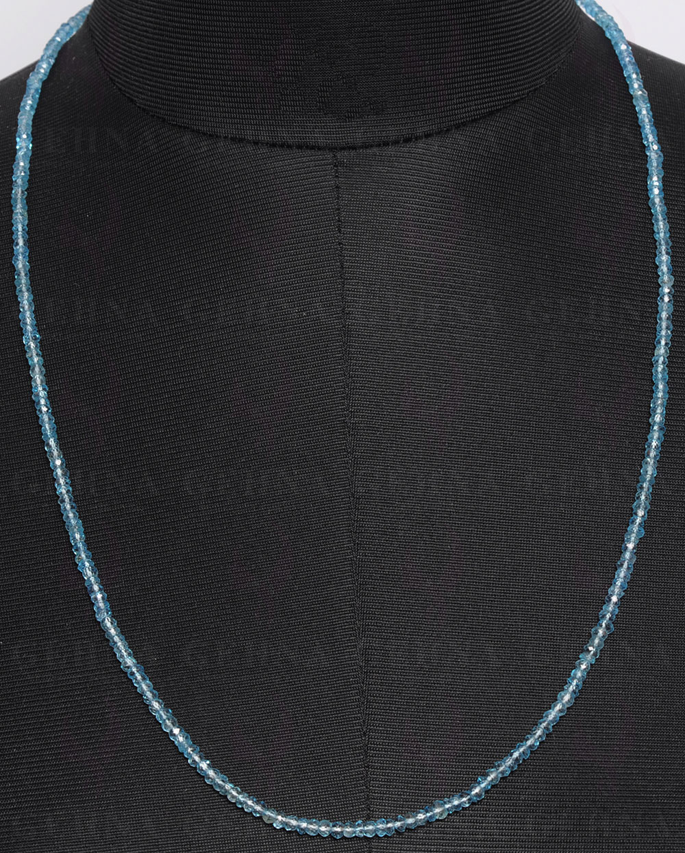 Blue Topaz's Gemstone Faceted Bead Necklace NS-1447