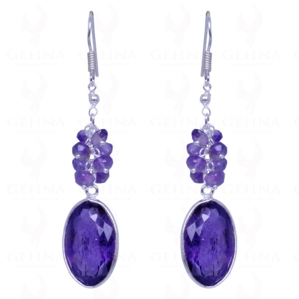 Amethyst Gemstone Earrings Made In .925 Sterling Silver ES-1449